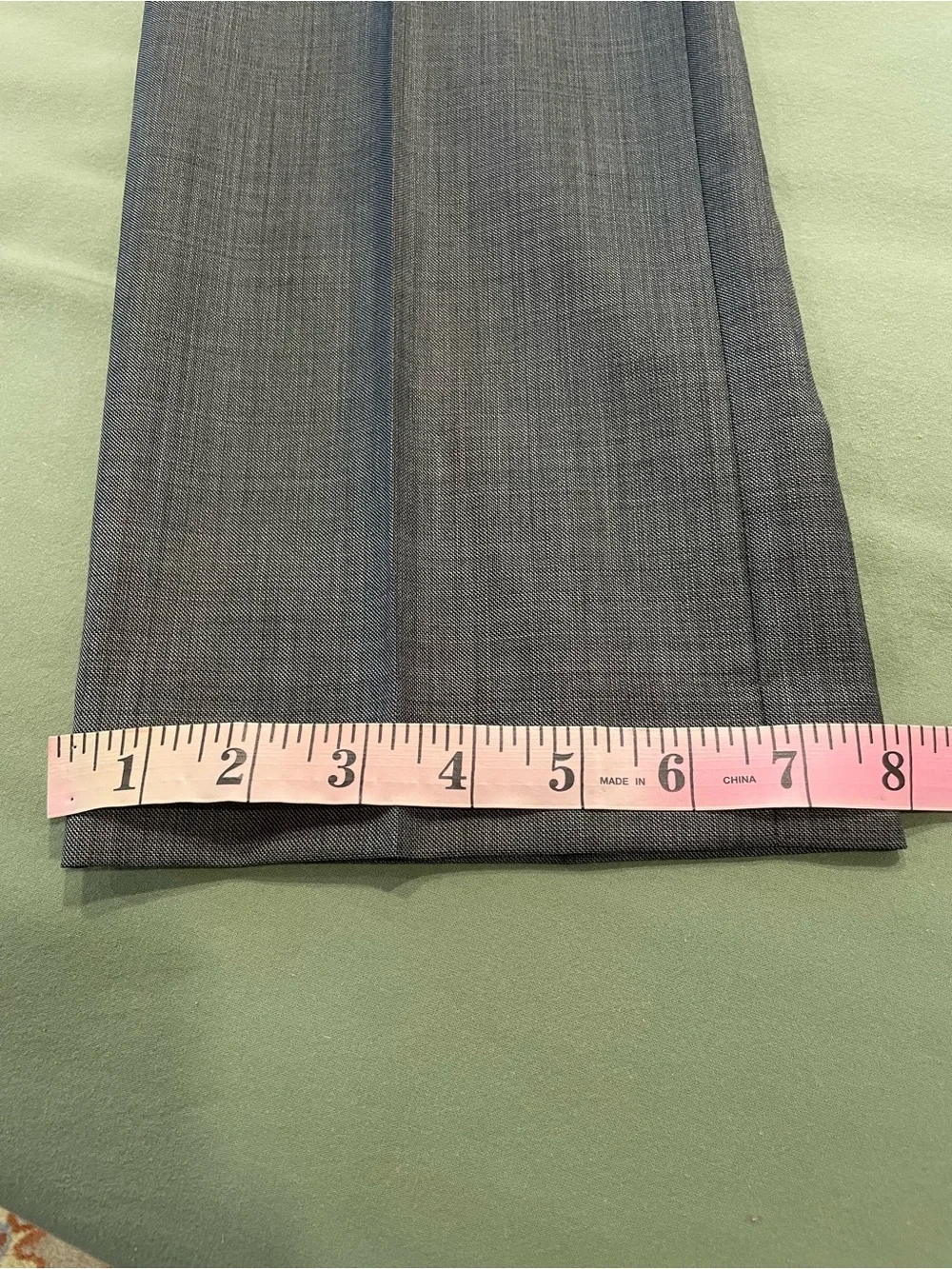 Express 38R Fitted Photographer Suit 32x30 Wool Blend Gray Two Button